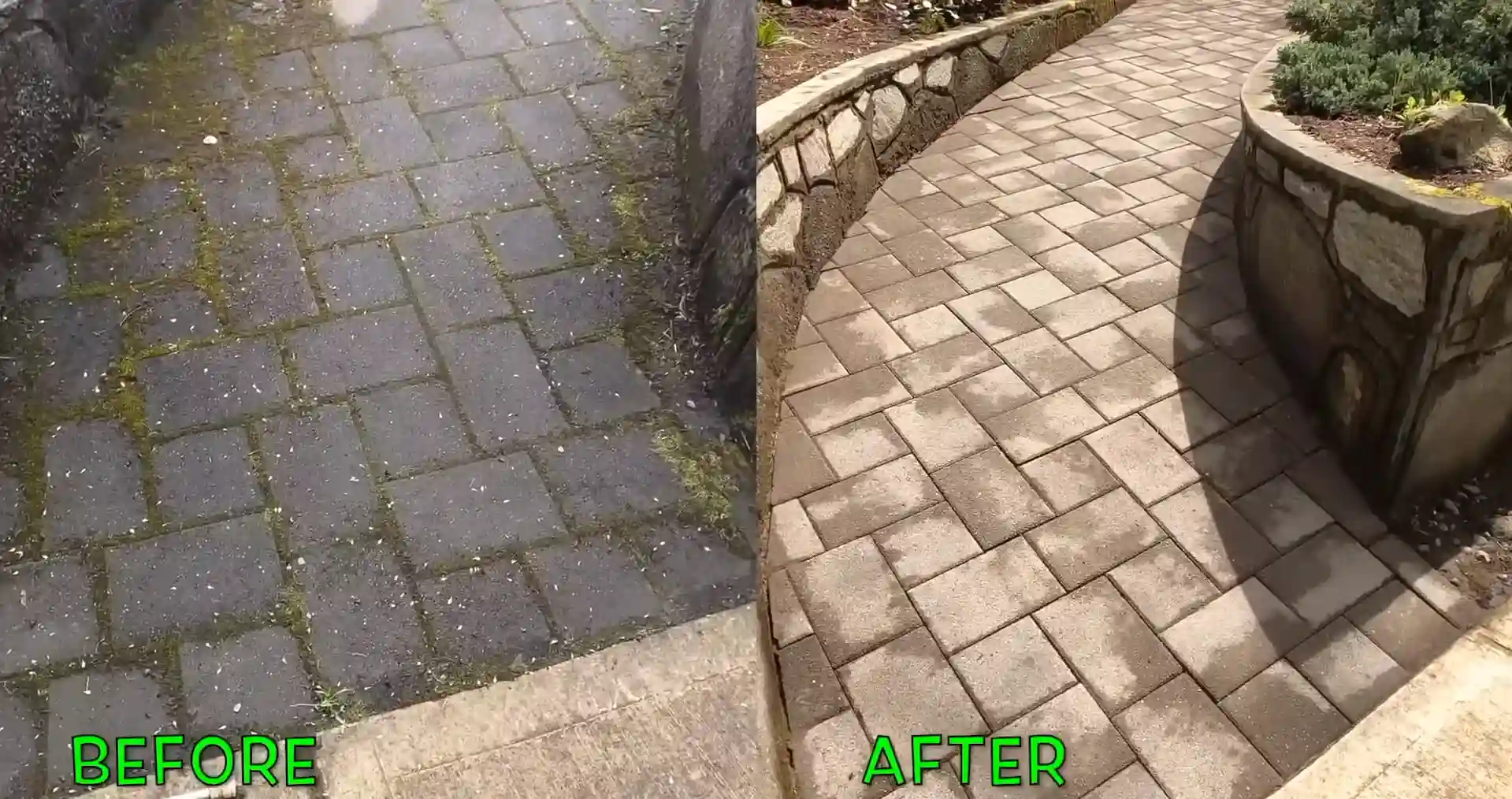 Paver cleaning re-sanding and sealing Tampa