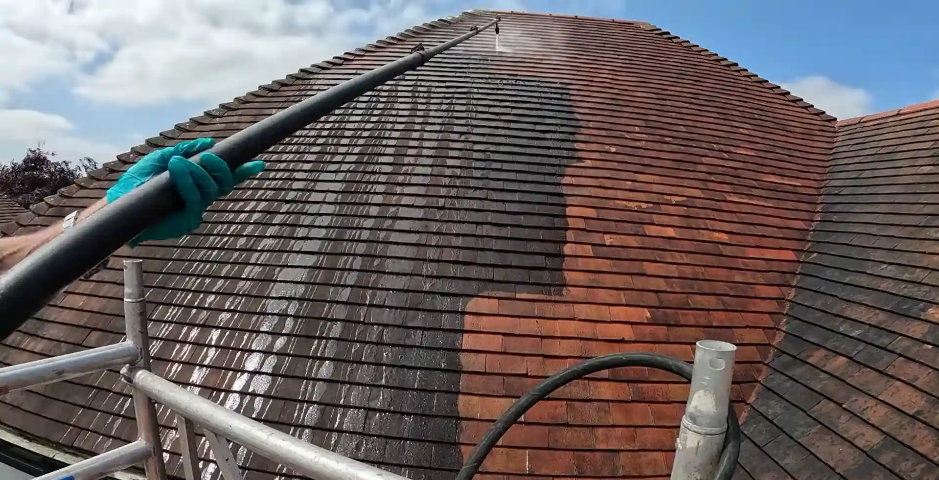 Roof cleaning and roof soft washing Tampa